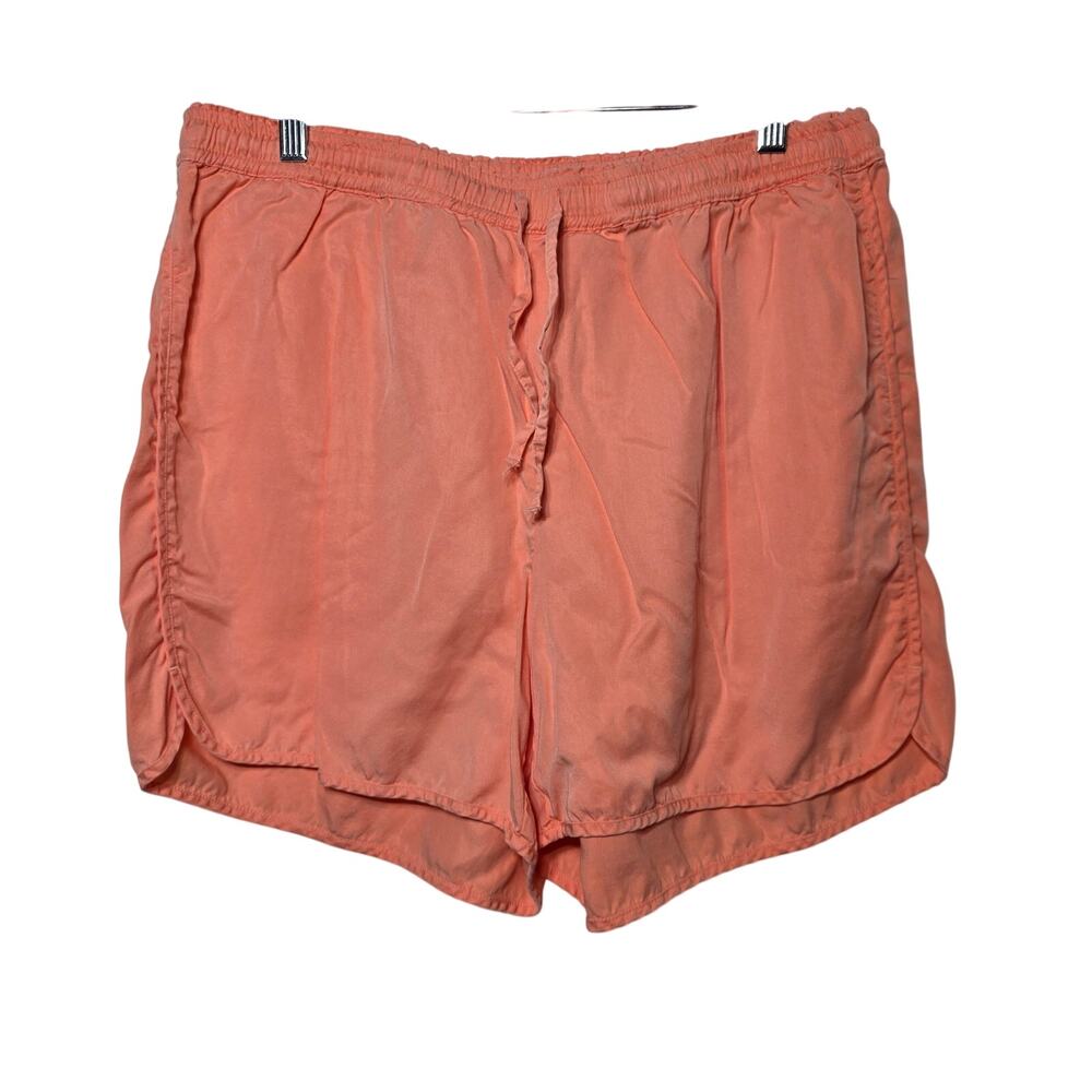 Crown & Ivy Peach Drawstring Beach Lounge Shorts Size 1X